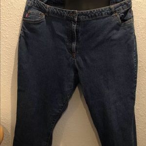 Woman's Plus Size 24W Woman blue jeans